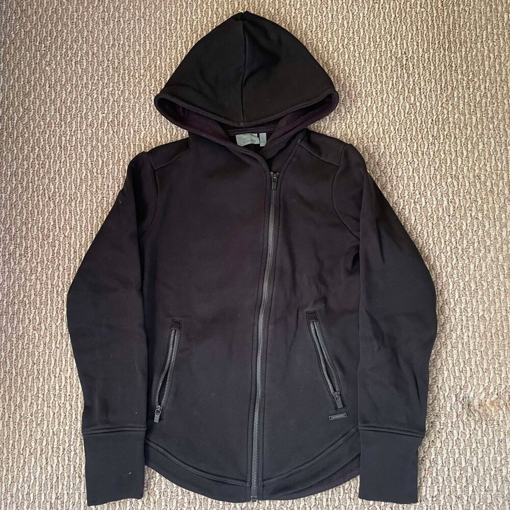 Athleta Full Zip Hooded Black Jacket